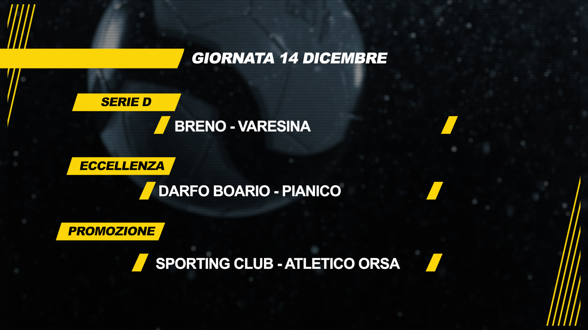 Domenica di calcio con il derby Darfo  Boario - Pianico